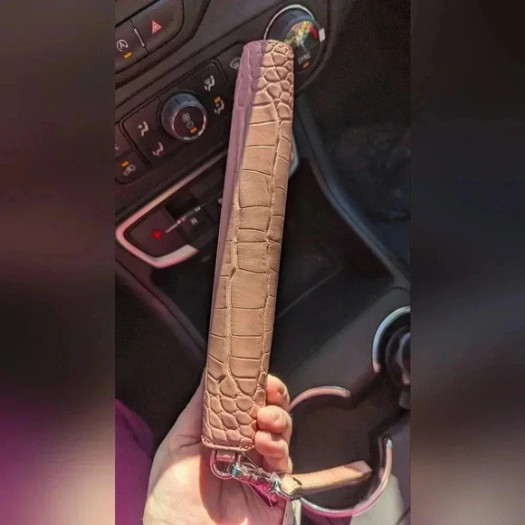 NWT Michael Kors Jet Set Travel Large Continental Wallet Embossed Primrose Pink - Picture 10 of 13